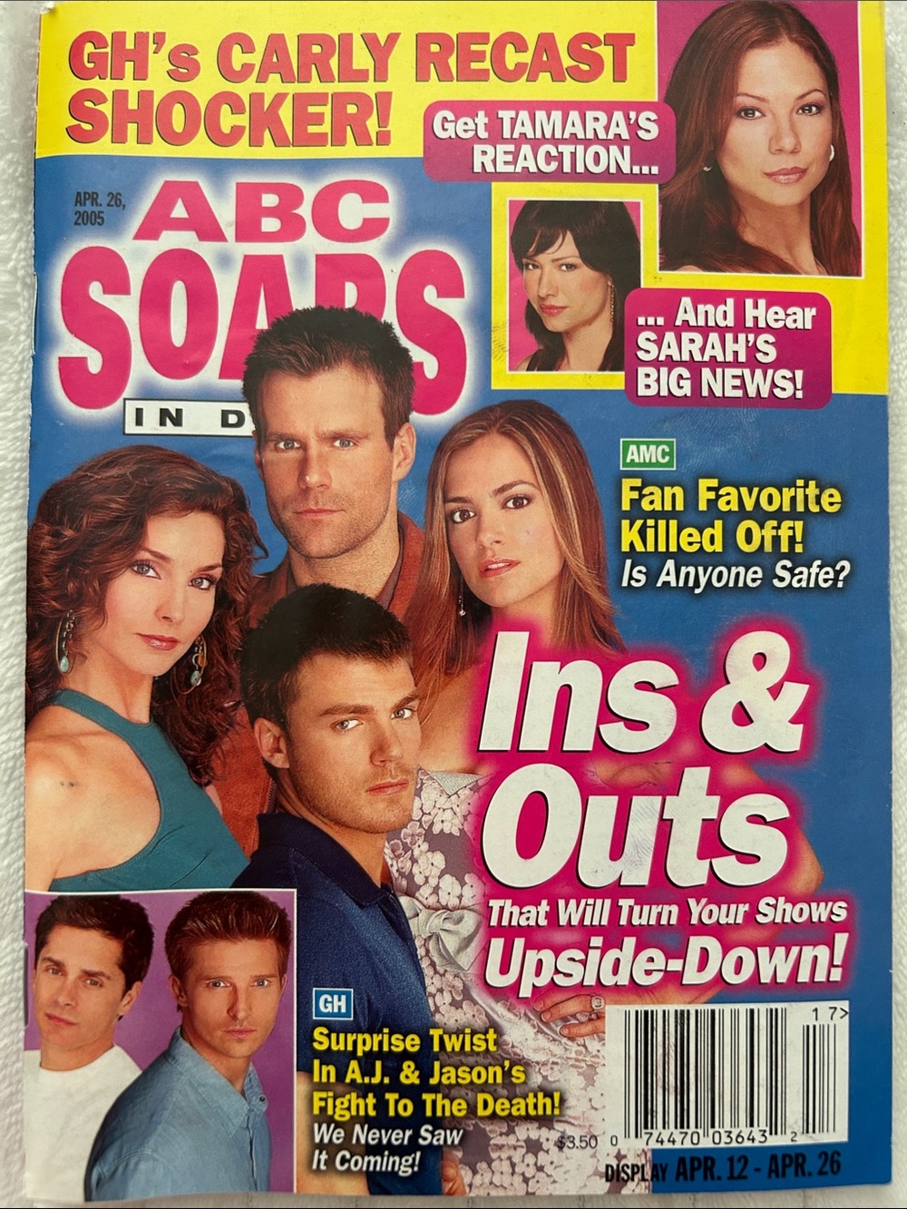 04/12/2005-04/26/2005 Vintage ABC Soaps In Depth Magazine - Volume 9 Issue 17